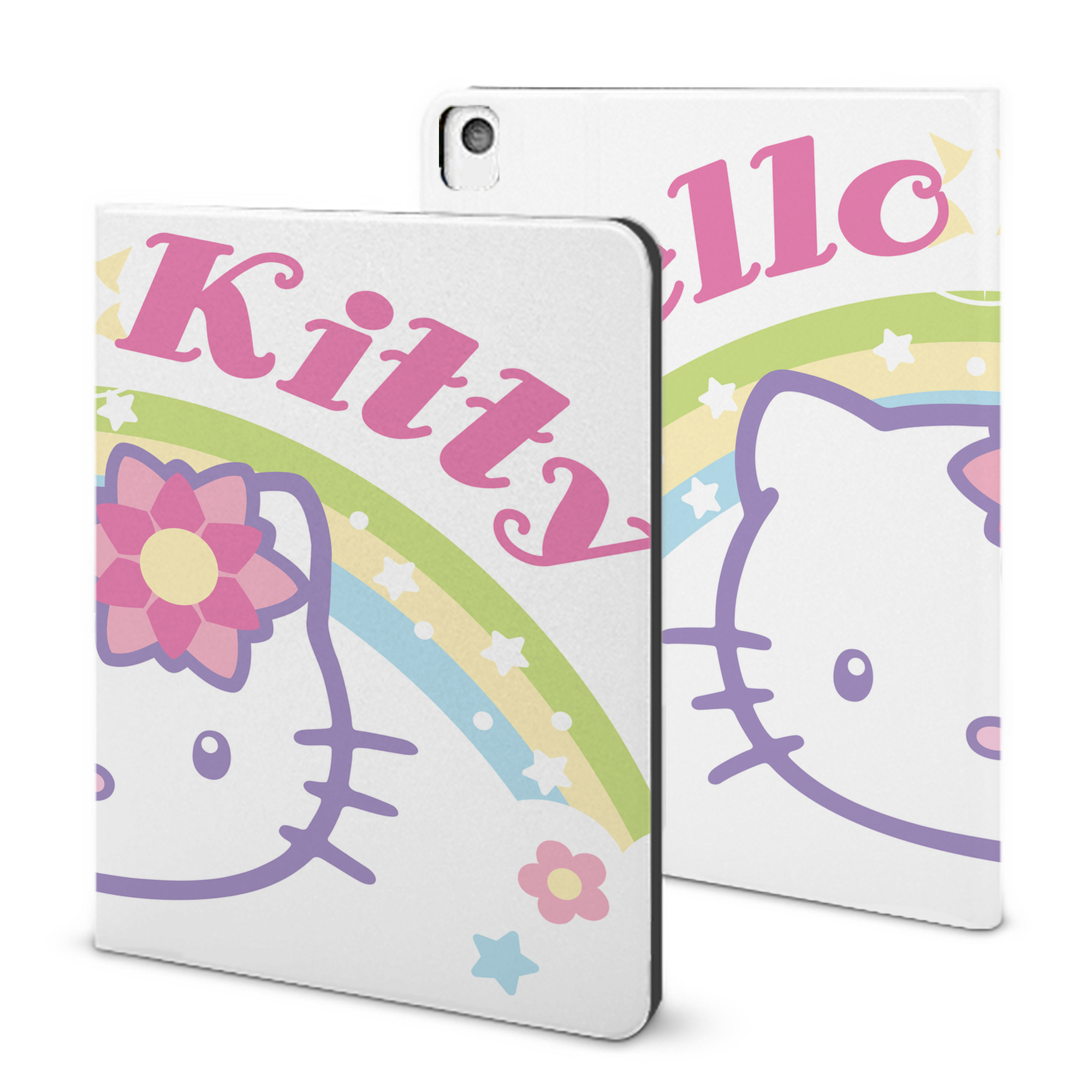 （画像用） Hello Kitty ハローキティ IPadケース ペンホルダー付き ブックスタイルデザイン